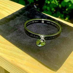 My Flat in London hinged silver tone bracelet